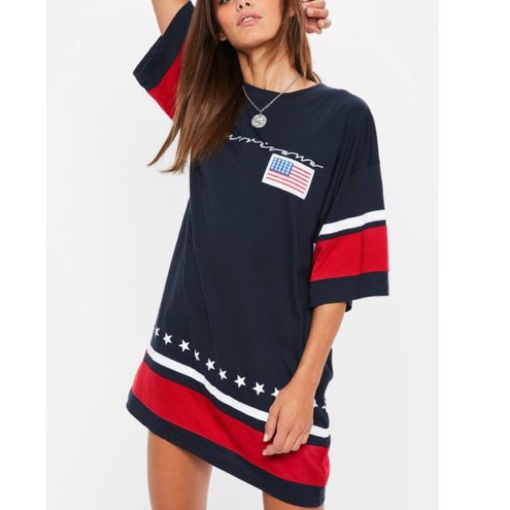 Missguided America Shirt dress